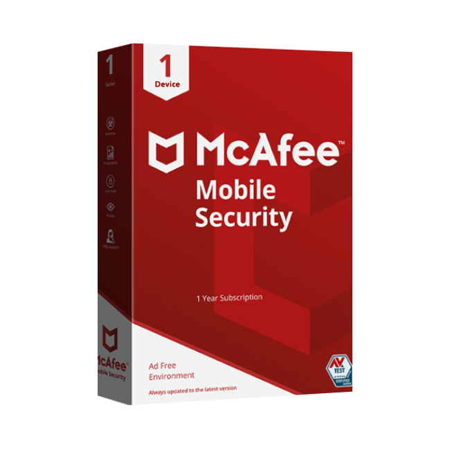 McAfee Mobile Security - 1 Device - 1 Year - Digital License Key