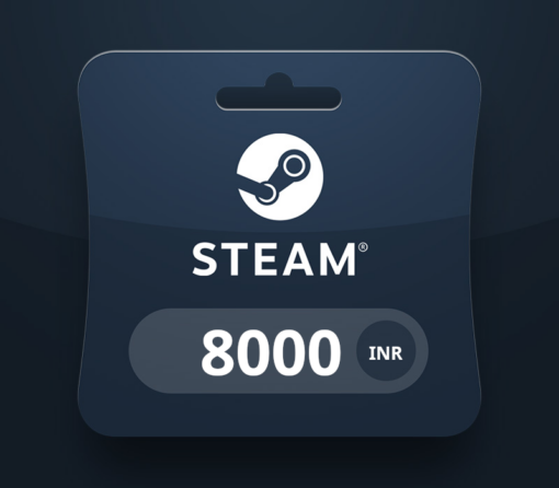 Steam Wallet Card ₹8000 INR Activation Code