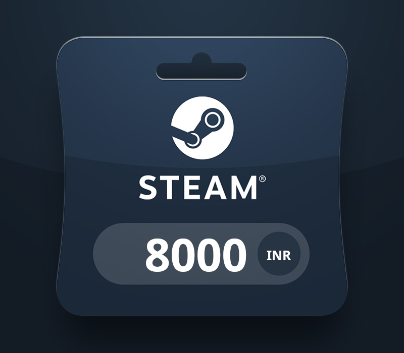 Steam Wallet Card ₹8000 INR Activation Code