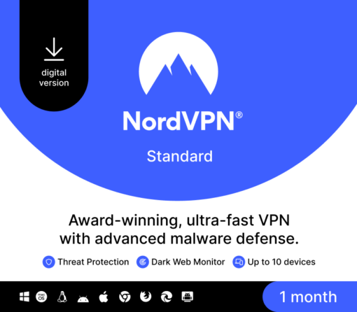 NordVPN Standard US Key (1 Month / 10 Devices)