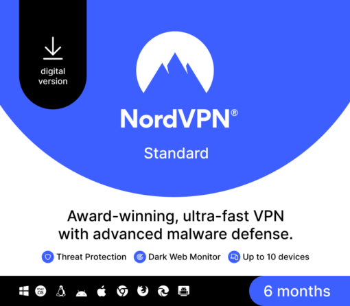 NordVPN Standard CA Key (6 Months / 10 Devices)