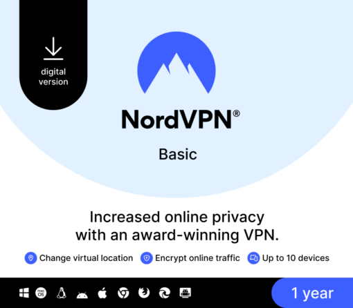 NordVPN Basic AU Key (1 Year / 10 Devices)