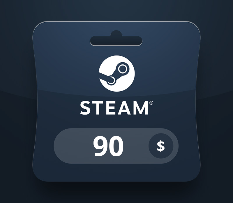 Steam Wallet USD 90 Gift Card PK