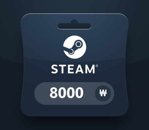 Steam Wallet KRW 8000 Gift Card KR