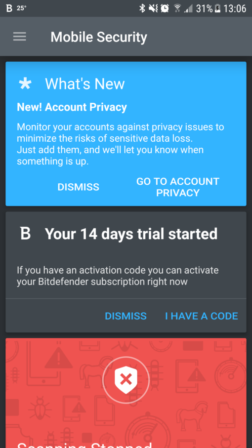 Bitdefender Mobile Security for Android DAH Key (1 Year / 3 Devices)
