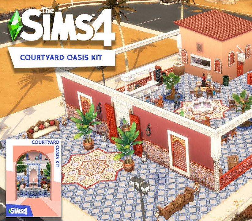 The Sims 4 - Courtyard Oasis Kit DLC PC EA App CD Key