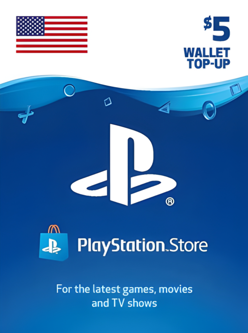 PlayStation Network Gift Card 5 USD  - PSN Key  - UNITED STATES