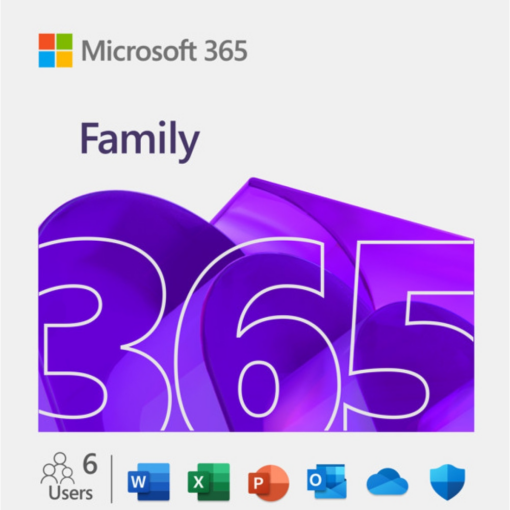 Microsoft 365 Family 1 Year 6 Users - Microsoft Key Official - Global