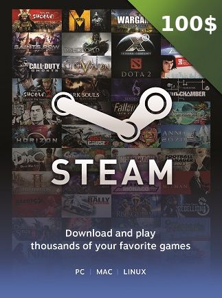 Steam Gift Card 100 USD - Steam Key - GLOBAL