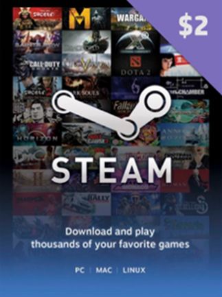 Steam Gift Card 2 USD - Steam Key  - GLOBAL