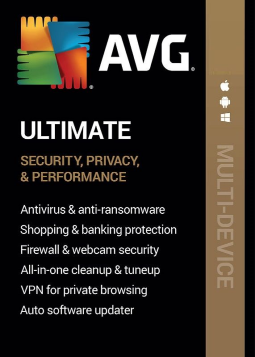 AVG Ultimate Multi-Device VPN (10 Devices, 2 Years) - Windows/Mac - GLOBAL